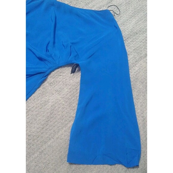 Zara Wide Leg One Arm Jumpsuit Blue Small City Party Nwt - Picture 4 of 9